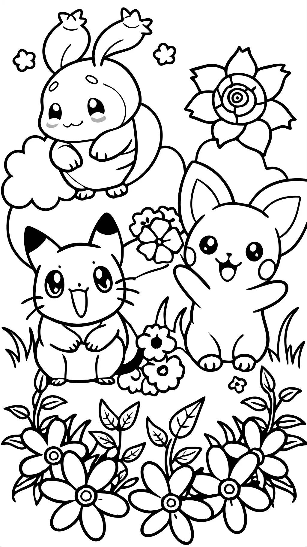 coloriage pokemon mignon